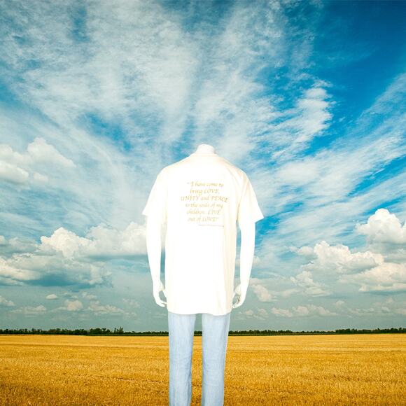 Vintage Maria Rosa Blessed Virgin Mary Religious Single Stitch T Shirt Tee L - Picture 4 of 5